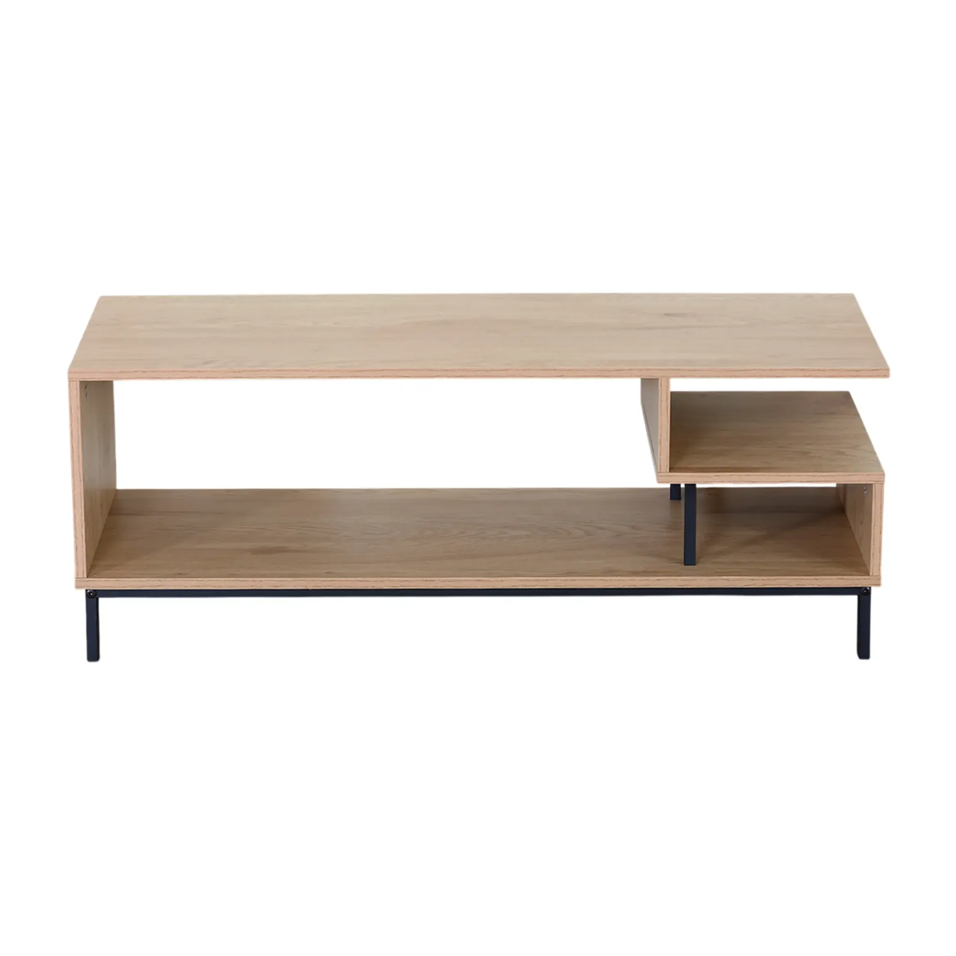 [TV-4040-Rob-GDX] Mueble para TV de 106 cm con Repisa Lateral con Estructura Metálica y MDF con Melamina