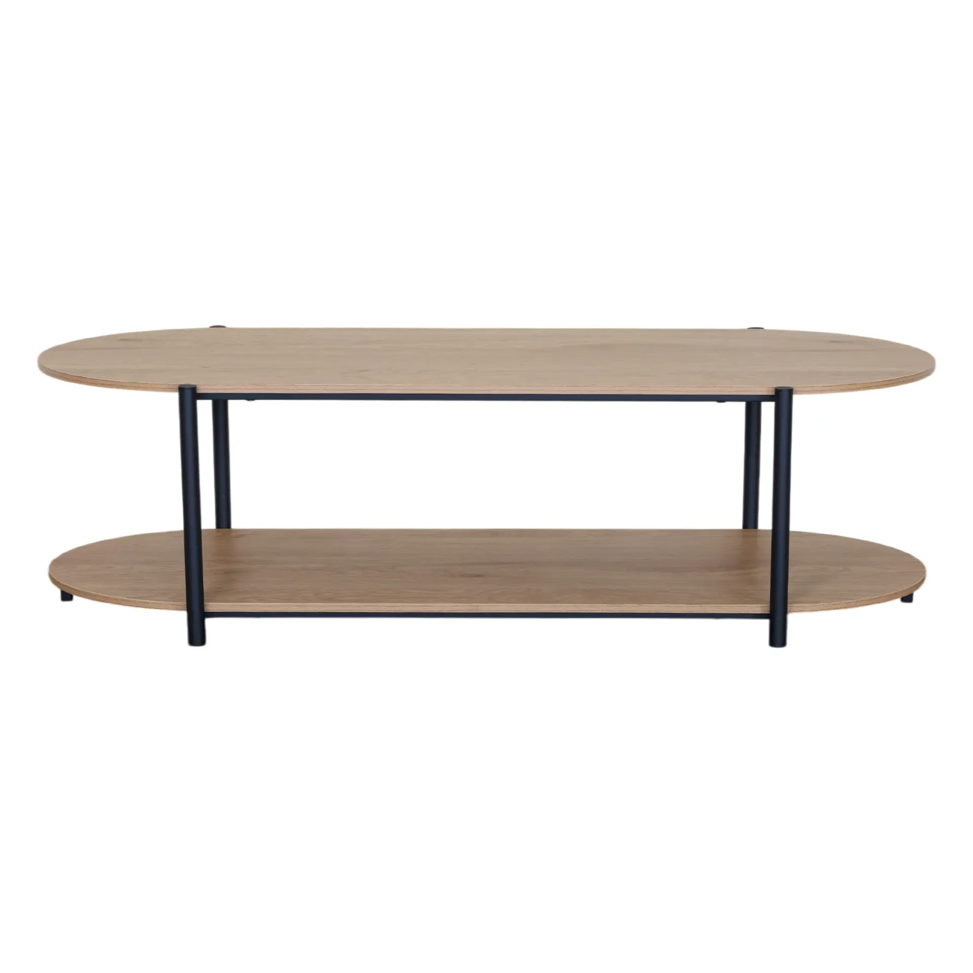 Mesa de centro ovalada 115 cm moderna