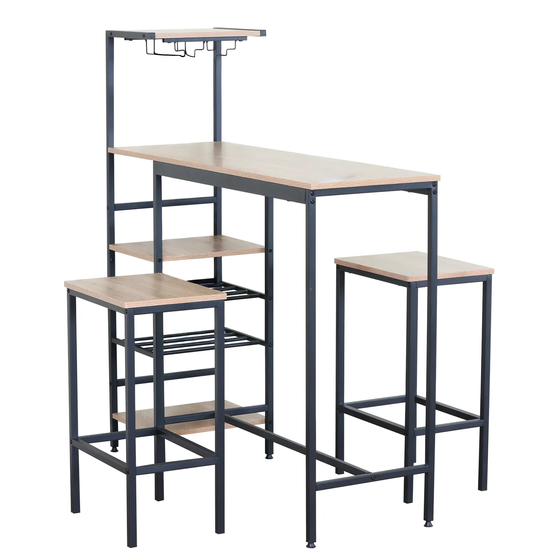 [Bar-Maple-GDX] Juego de Bar con portacopas - Maple