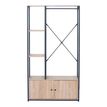 Clóset Abierto con Repisas y Gabinete 90 cm