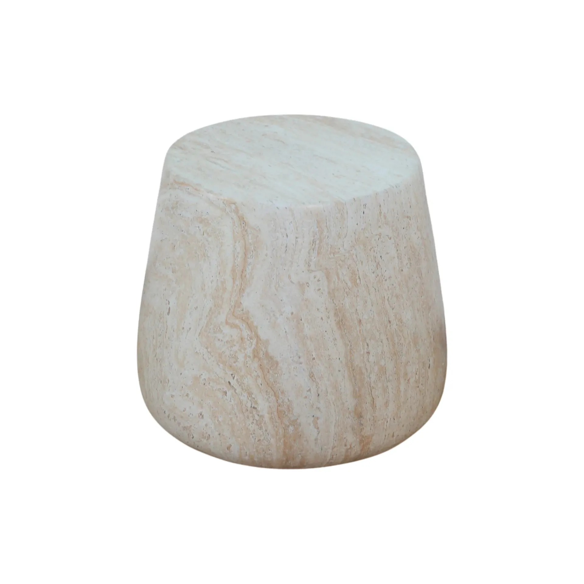 [MA-Piedra-MGO18-GDX] Mesa Auxiliar Tipo Travertino 47 cm
