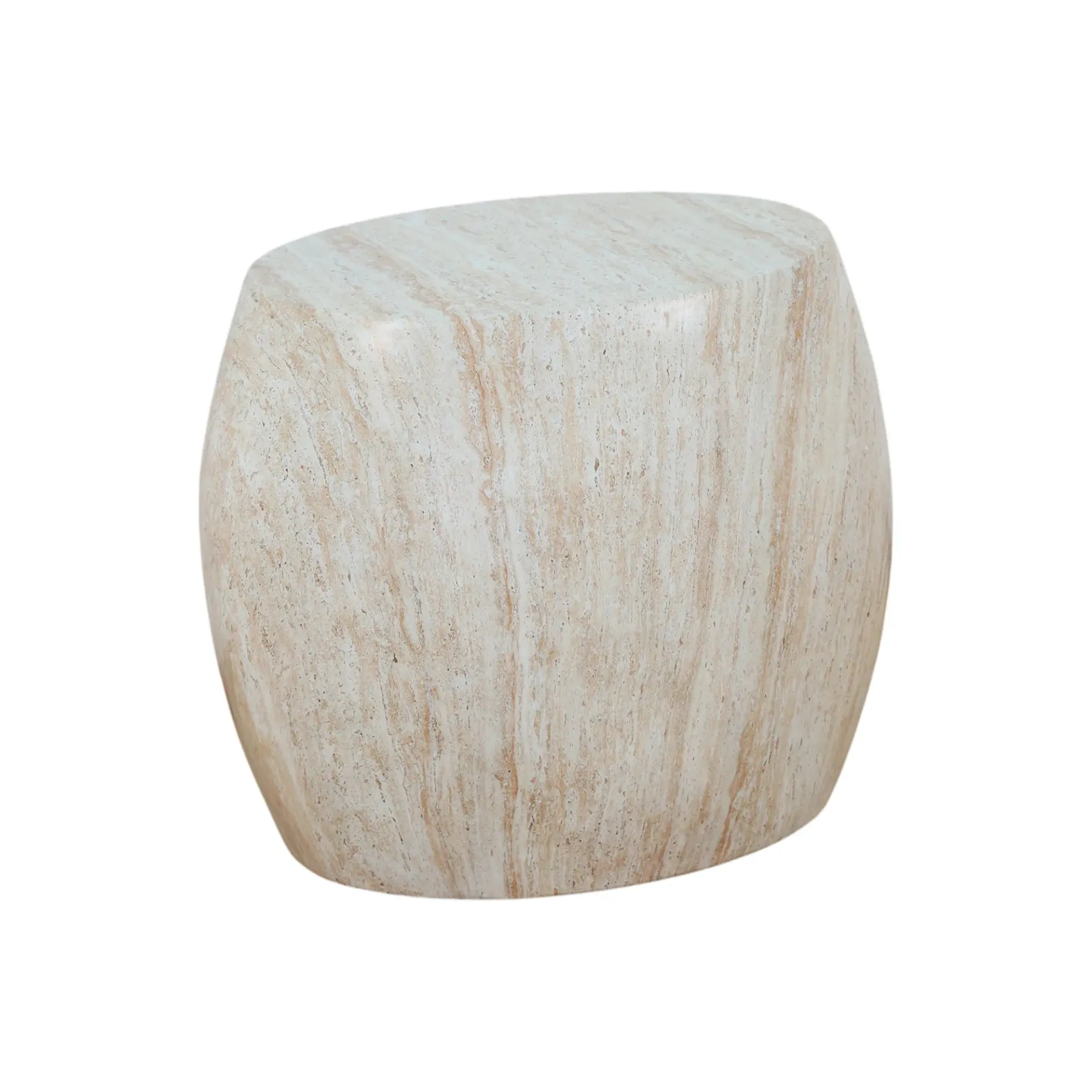 [MA-Piedra-MGO21-GDX] Mesa Auxiliar Orgánica Tipo Piedra Beige