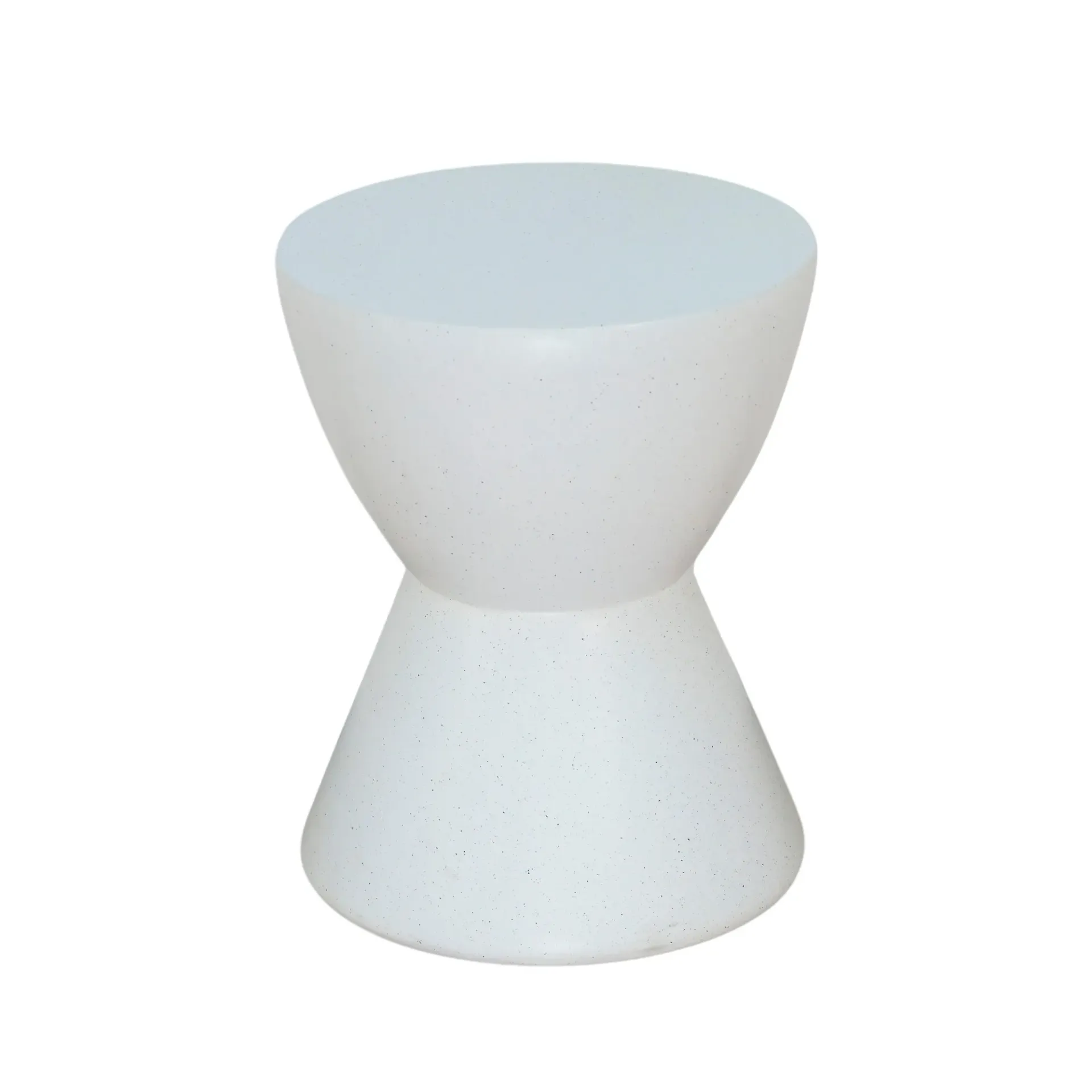 Mesa Auxiliar Geométrica 48 cm Moderna Blanca
