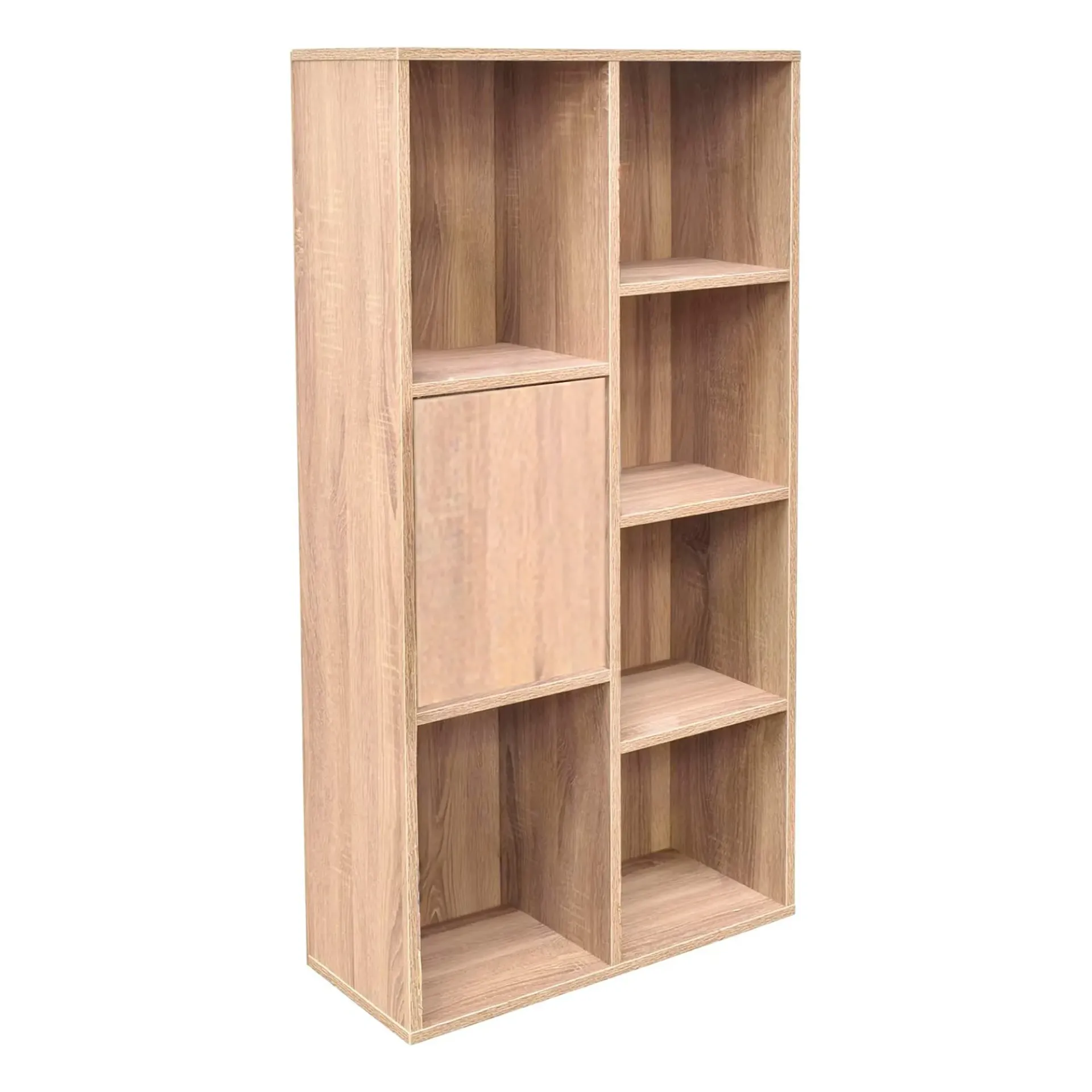 [L14U-Maple] Librero Moderno con Puerta Maple