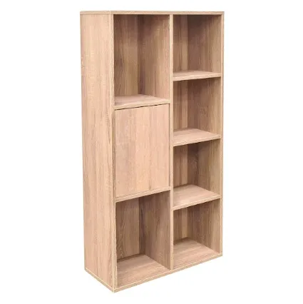 Librero Moderno con Puerta Maple