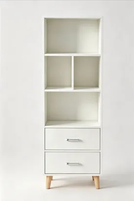 [L15-150/Blanco] Librero con espacios