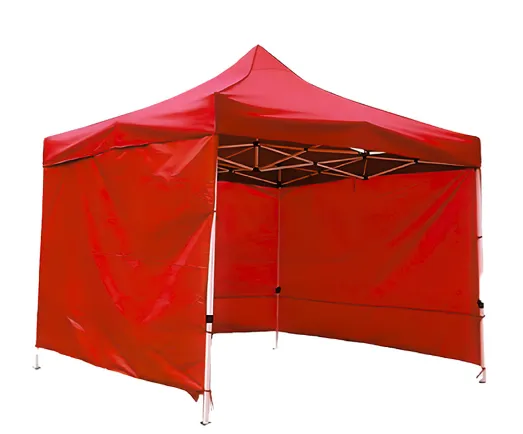 Toldo Plegable con Paredes 3x3 Rojo