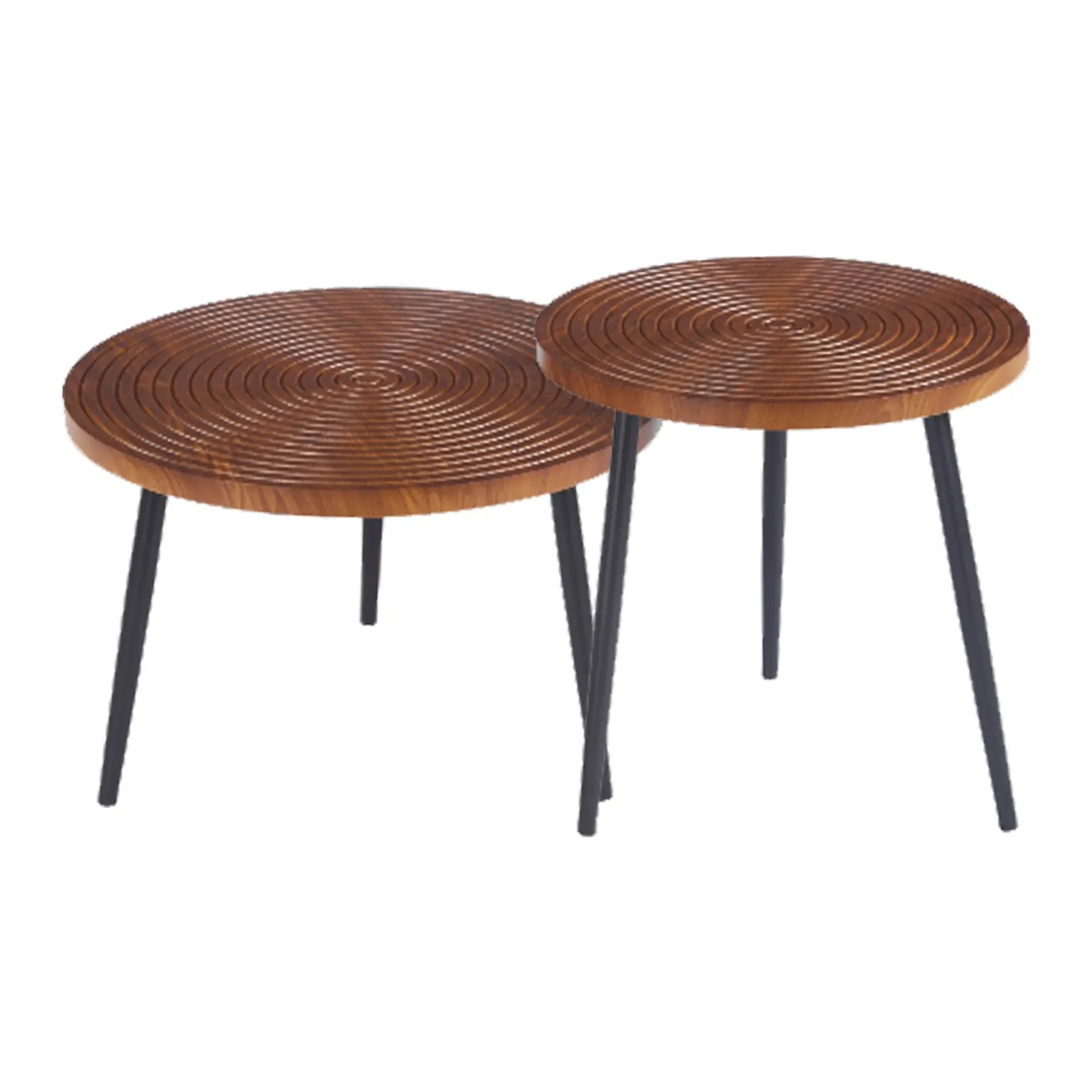 [MA-6578-Roble] Set 2 Mesas Auxiliares MA-6578-Roble