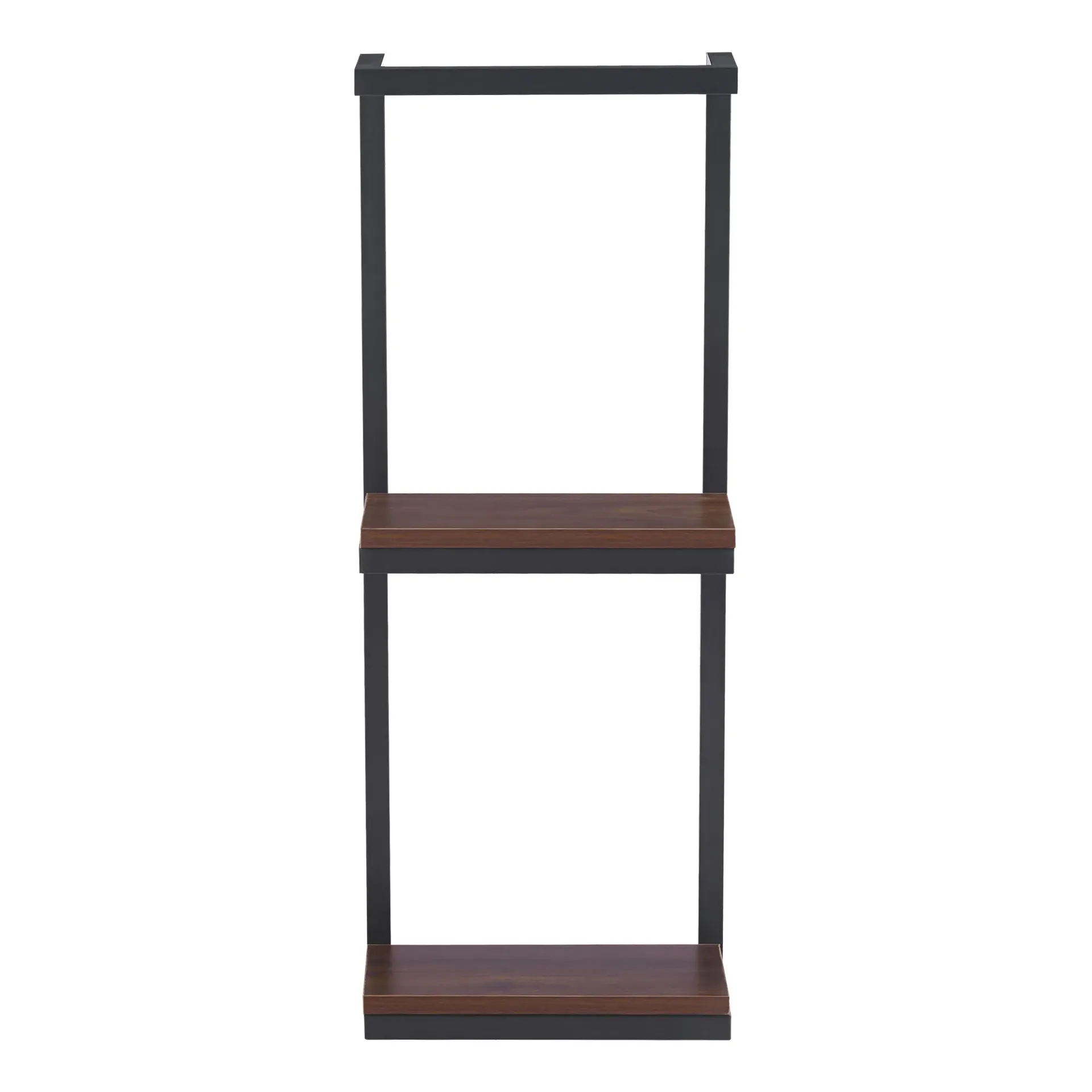 [EST-6632/Negro] Estante vertical para toallas negro y roble
