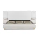 Cama 6904 King Blanca Mesitas LED Integradas