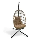 Silla Nido Colgante Café con Base