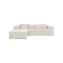 Sofá Roma Beige Modular Chaise Longue Bouclé