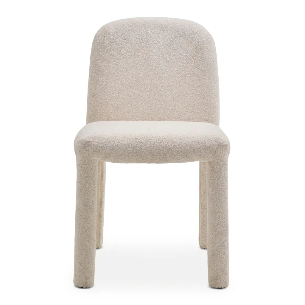 2 Sillas Asti Beige Bouclé Minimalistas