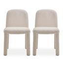 2 Sillas Asti Beige Bouclé Minimalistas