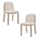 2 Sillas Asti Beige Bouclé Minimalistas