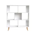 Librero Modular Asimétrico Blanco Nórdico