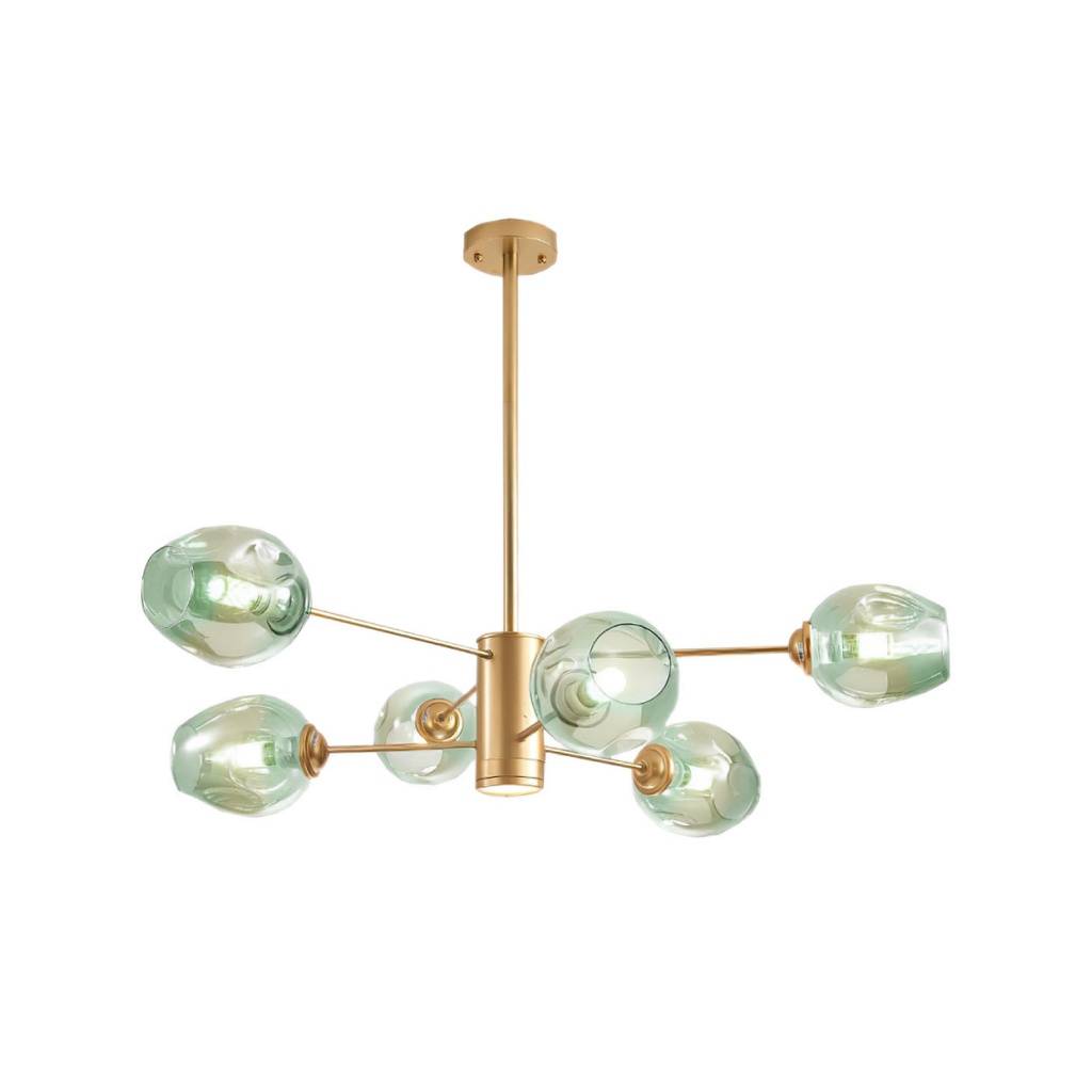 [2255/6-G] Lámpara colgante dorado 2255 6