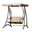Columpio banca de 2 Asientos con Techo para Exteriores
