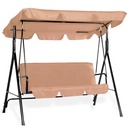 Columpio banca de 3 Asientos con Techo para Exteriores