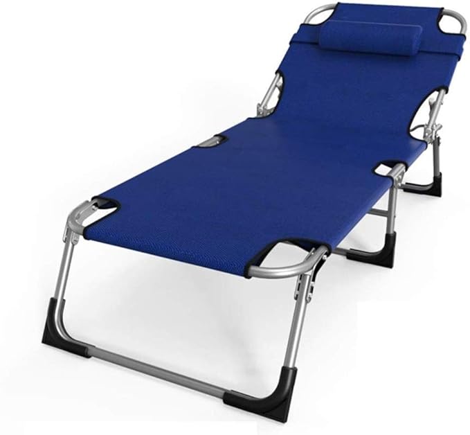 Camastro plegable de playa (Azul)