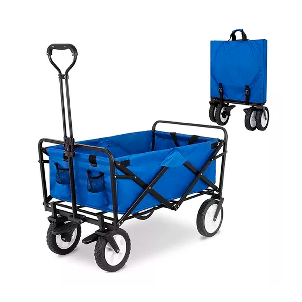 Carrito multifuncional plegable Azul