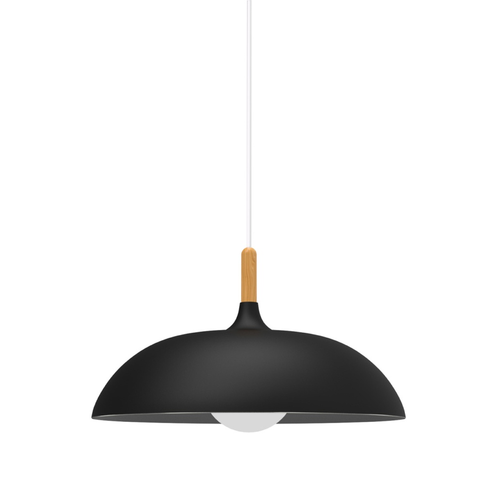 [D-Neg] Lámpara colgante D (negro)