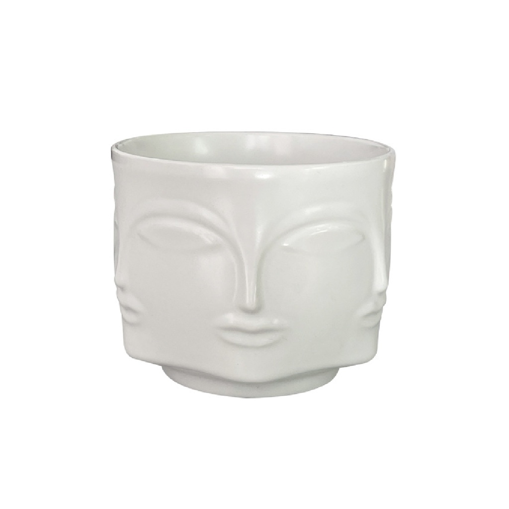 [DH003-Bla] Maceta de rostro DH003 Blanco