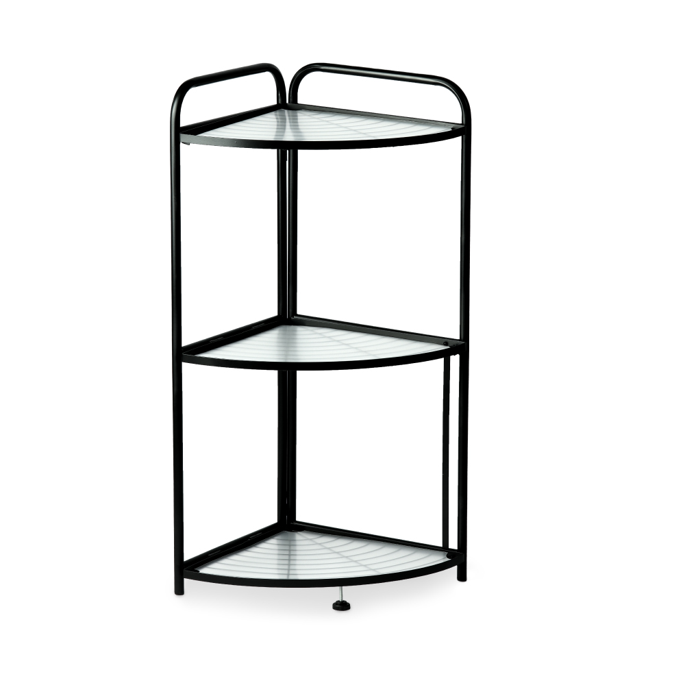 [EEP3N-Neg] Estante esquinero plegable 3 niveles