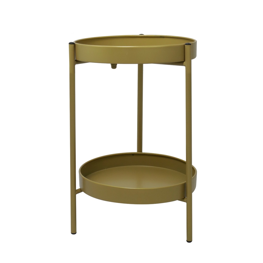 [FY360102] Mesa auxiliar 2 niveles moderna Soporte para macetas (60cm alto)