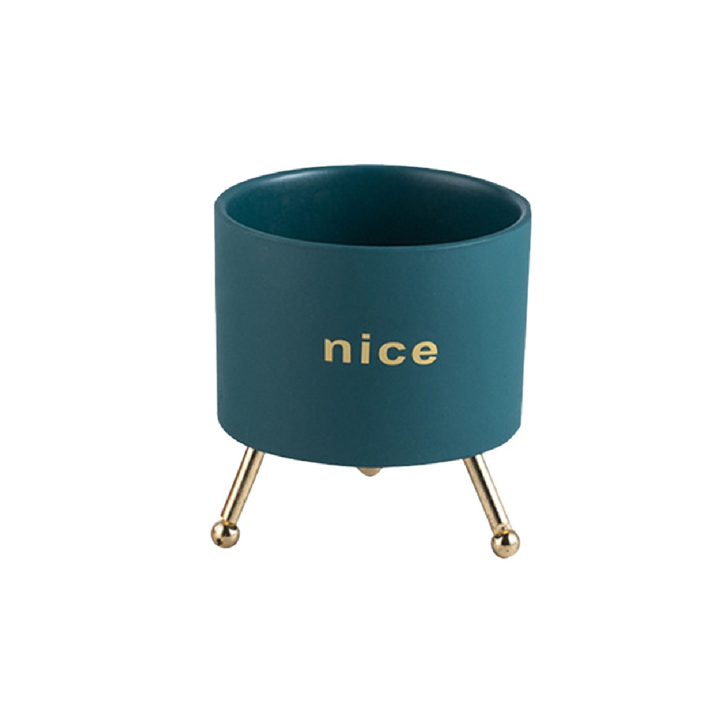 [JY1105-Cver] Macetero con soporte JY1105 chico Verde