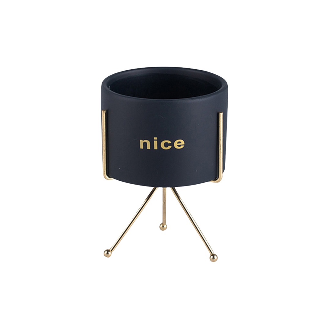 Macetero con soporte JY1105 grande Azul marino