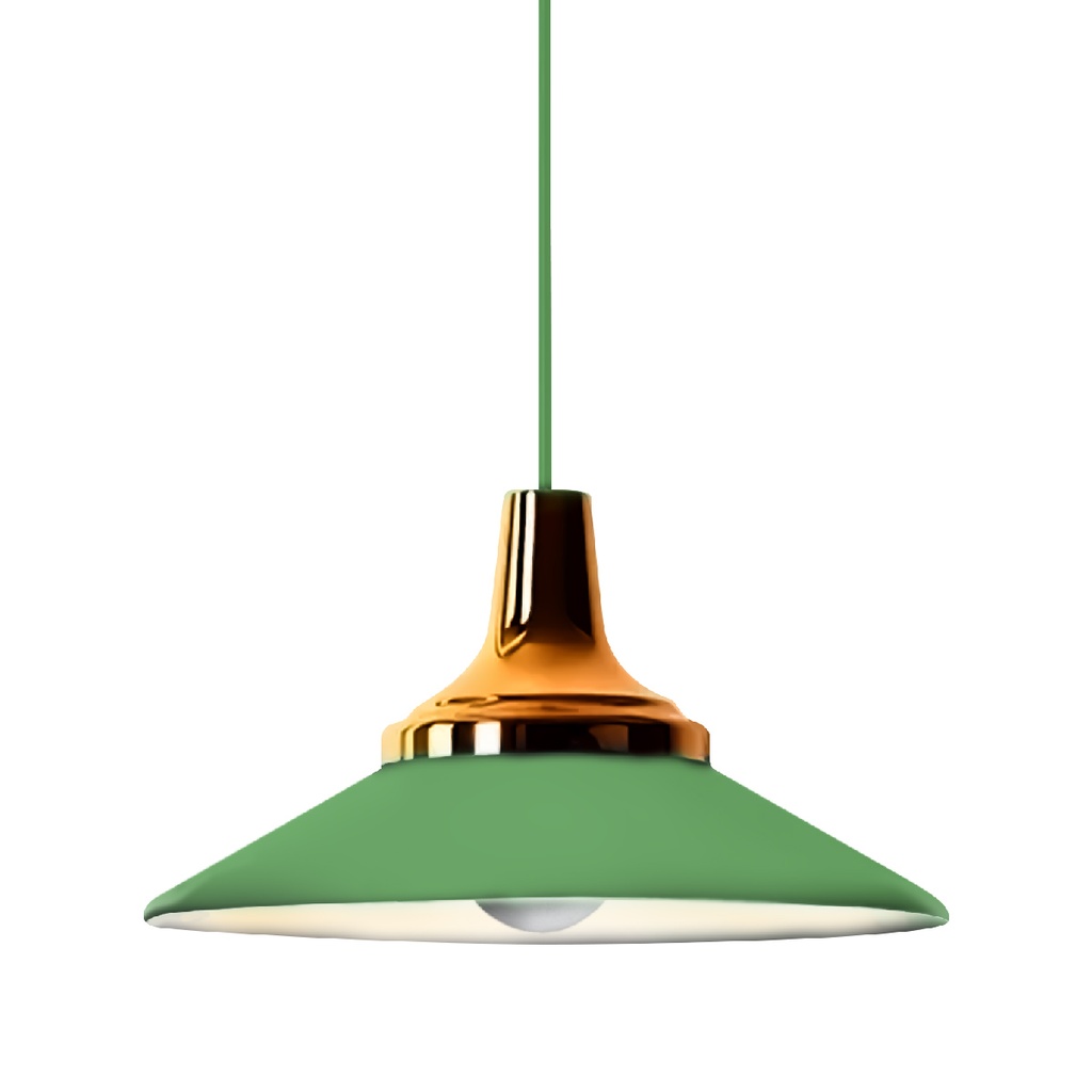 [K-Ver] Lámpara colgante K verde