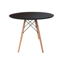 Mesa comedor redonda oslo/Negro