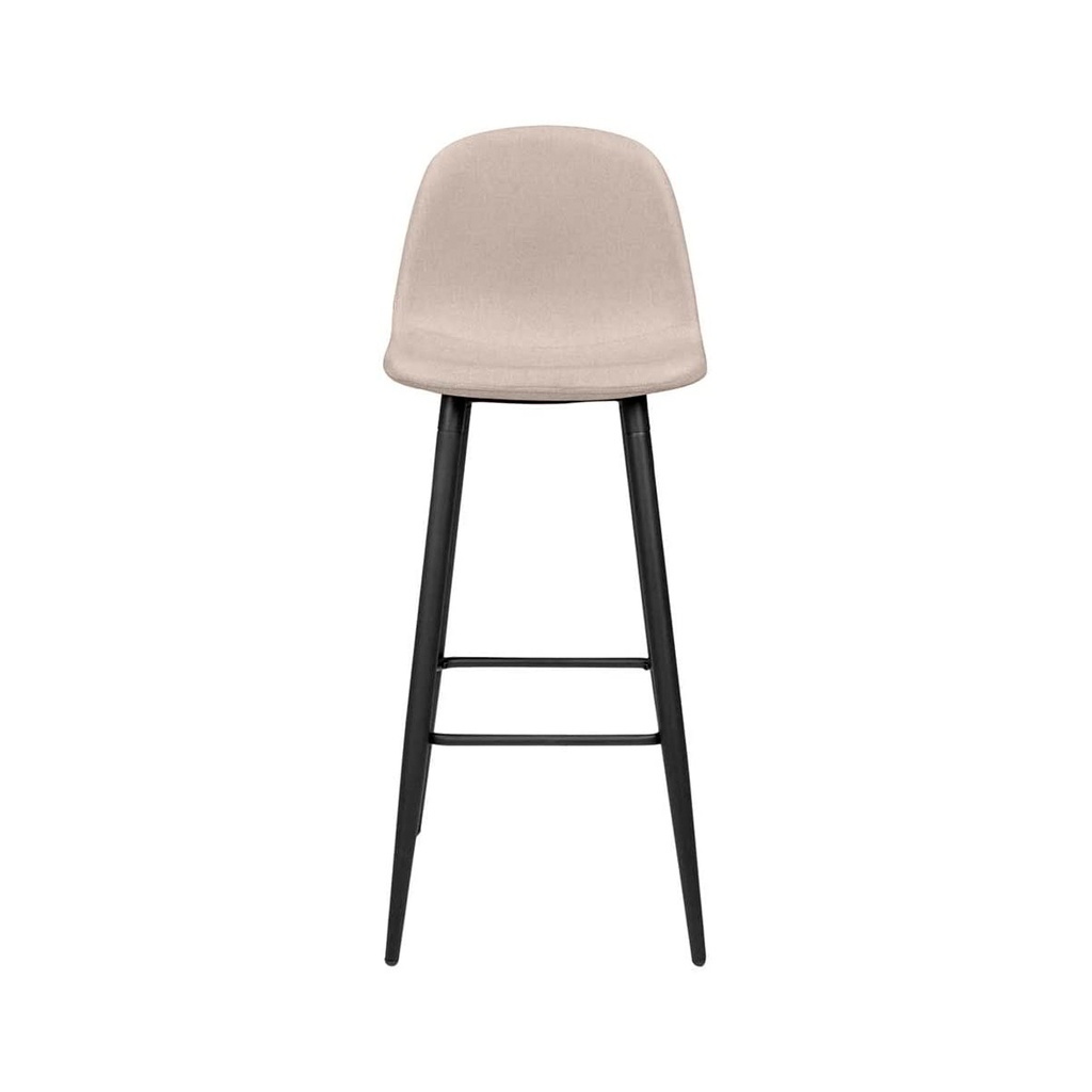 Silla de bar oslo vinil piel beige