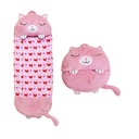 Bolsa de dormir 2 en 1 para niño Gato rosa