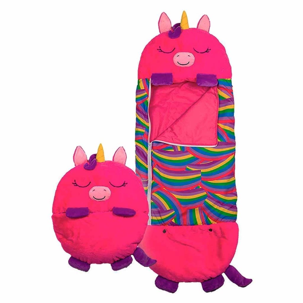 Bolsa de dormir 2 en 1 para niño Unicornio Rosa