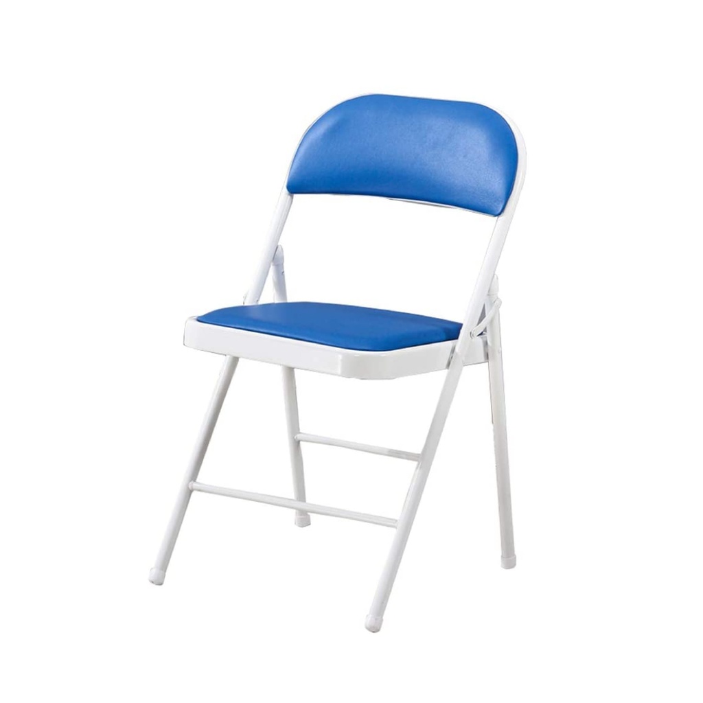 Silla plegable acojinada Azul