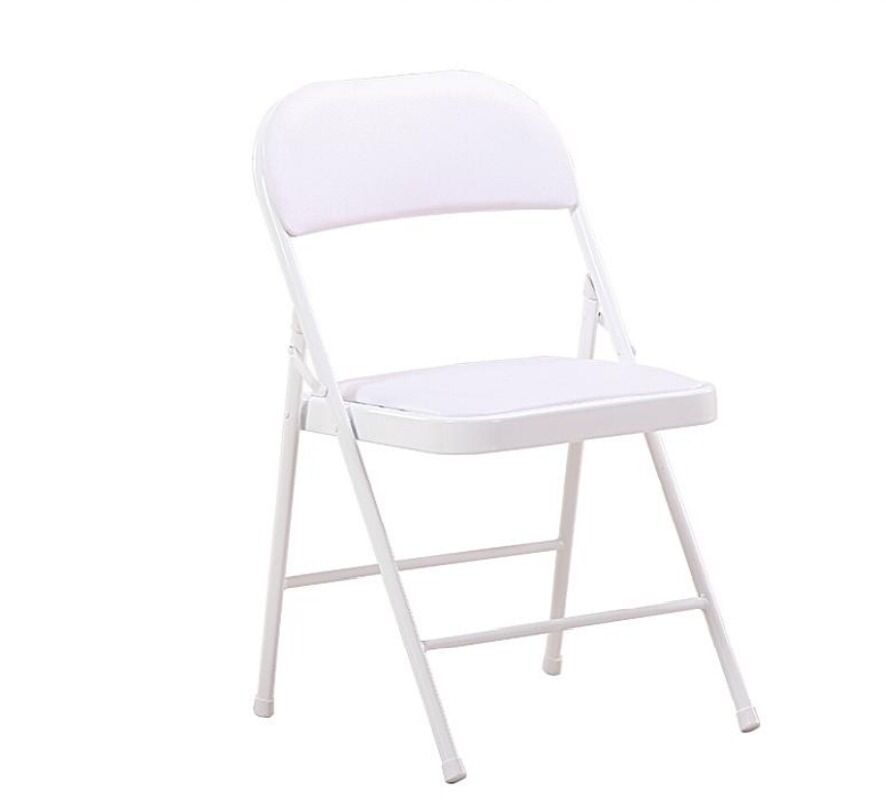 Silla plegable acojinada Blanca