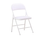 Silla plegable acojinada Blanca