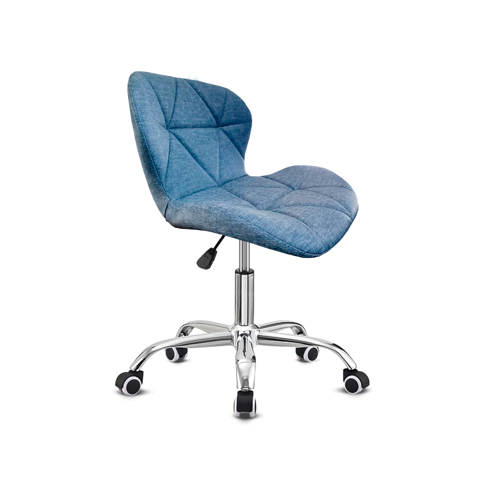 [STG-Azu] Silla para oficina con respaldo geométrico Azul