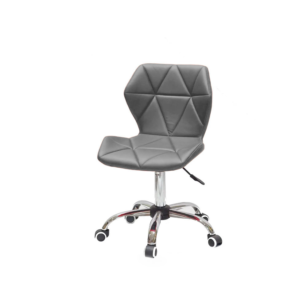Silla para oficina con respaldo geométrico Gris
