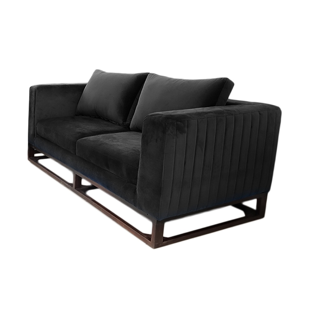 [SofaVero-neg2] Sofá Verona 2 plazas (Negro)