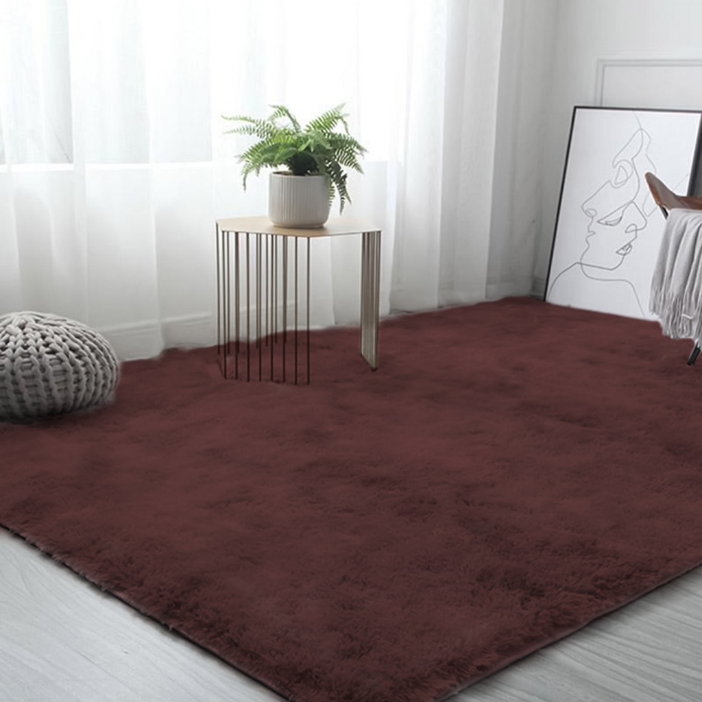 [TS2X160-Choco] Tapete shag 2 x 1.60 m (Chocolate)