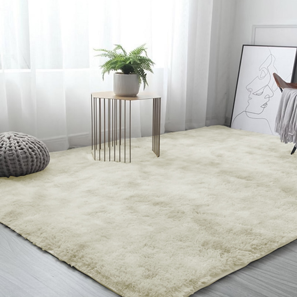 Tapete shag 2 x 1.60 m (Crema)