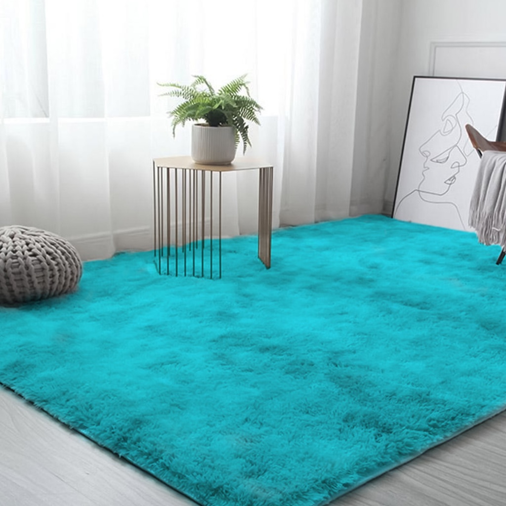[TS2X3-Aqua] Tapete shag 2 x 3 m (Aqua)