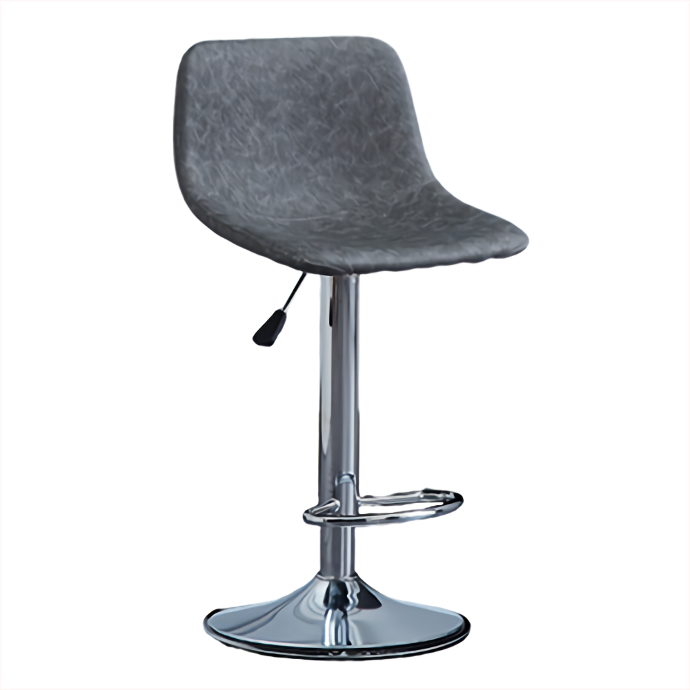 Silla de bar minimalista gris