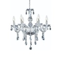 Lámpara candil de cristal candelabro 6 focos