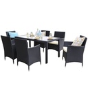 Comedor para exteriores de 6 sillas