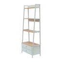 Librero organizador Piramide Color Blanco