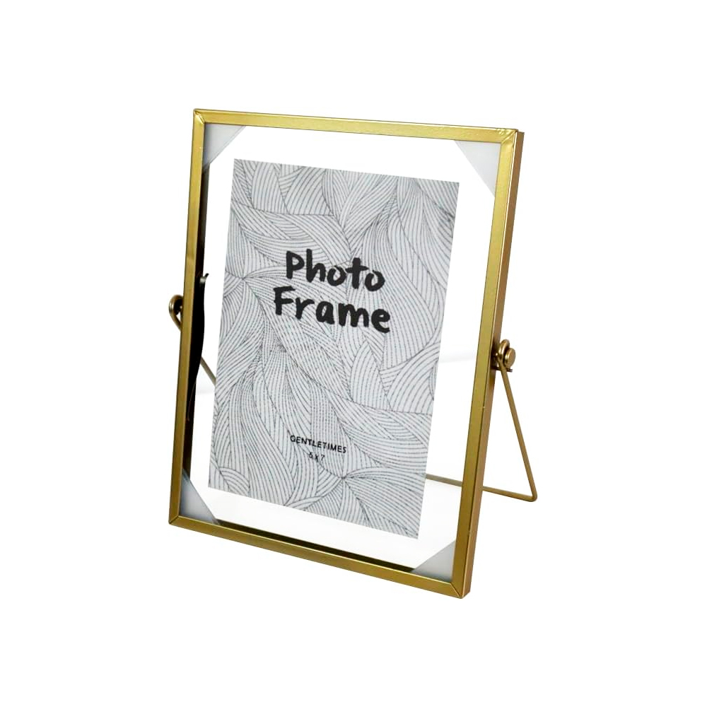 [PTR-5x7/D] Portarretrato Ilios Innova Metálico Dorado 18x23 cm